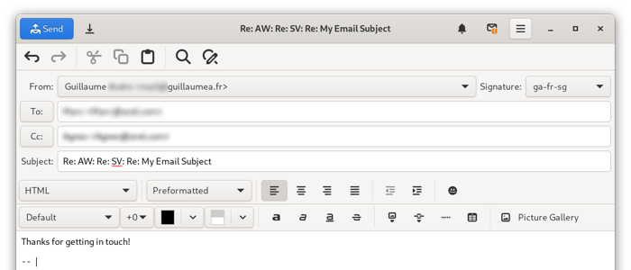 Example of bloated subject